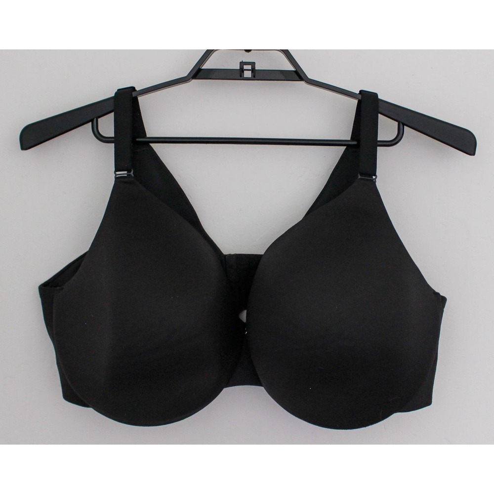 Cacique Bra Plus Size 46DDD Black Lightly Lined Full Coverage Underwire